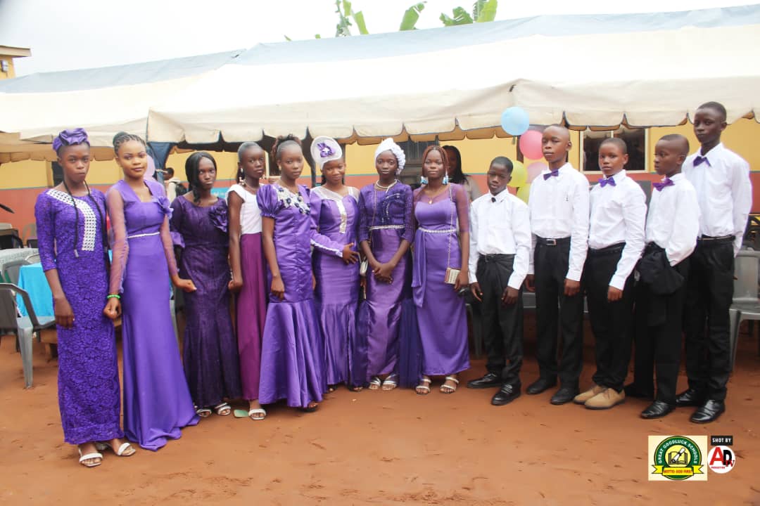 Graduating class celebrating their achievement